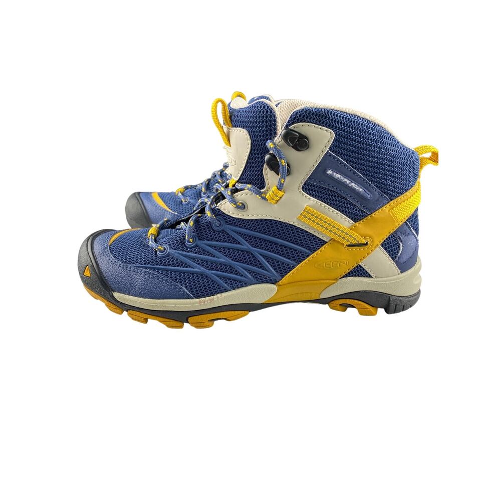 KEEN Marshall Mid Trail Hiking Boots Womens US 7.5 / 1009550 Blue Mesh Outdoor - Picture 3 of 9